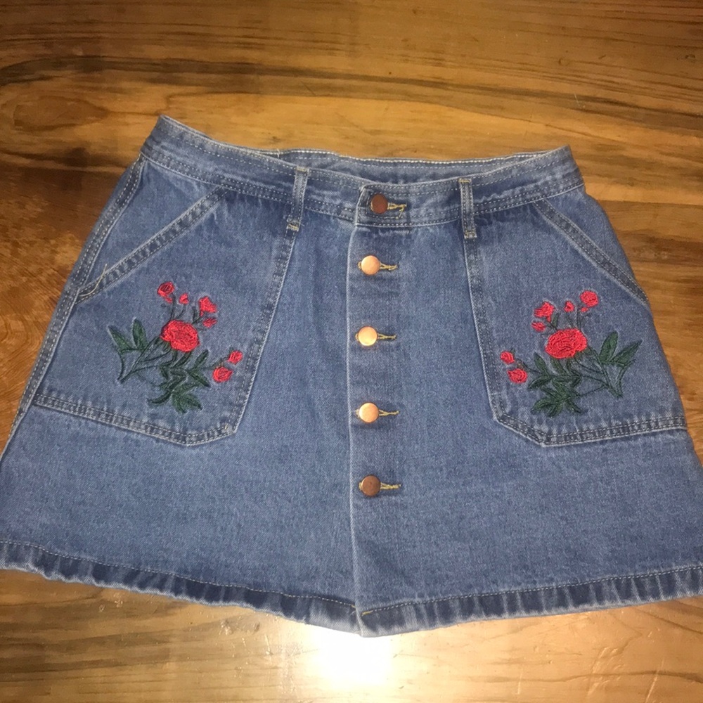 Denim Mini Skirt